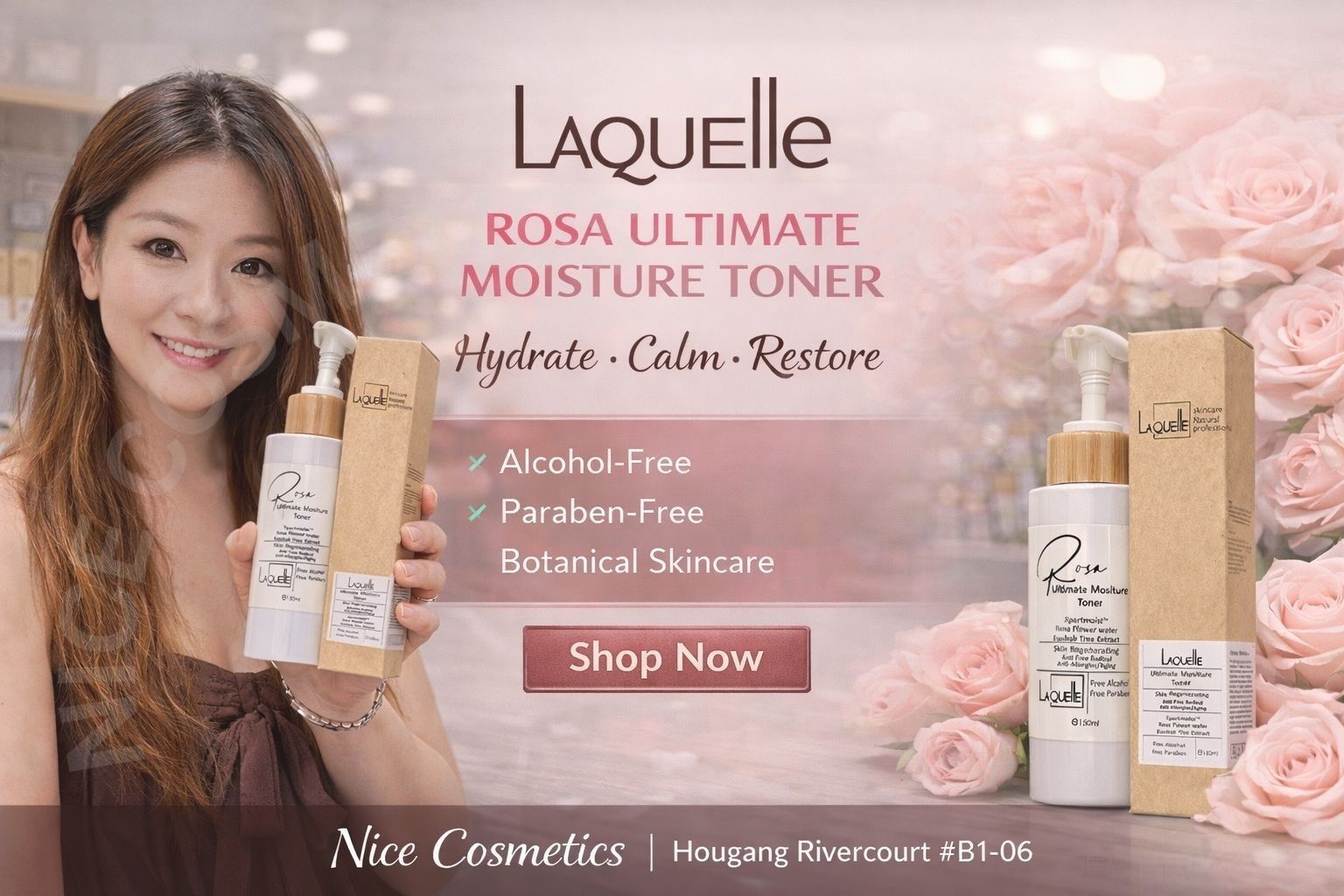 LAQUELLE Rosa Ultimate Moisture Toner 120ml