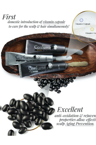 CONFUME SQUID INK HAIR COLOR BLACK BEAN