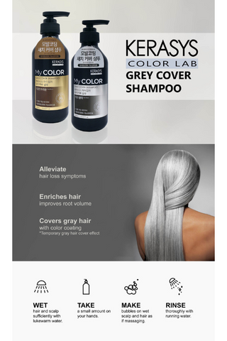 KERASYS MY COLOR GRAY HAIR COVER SHAMPOO 400ML