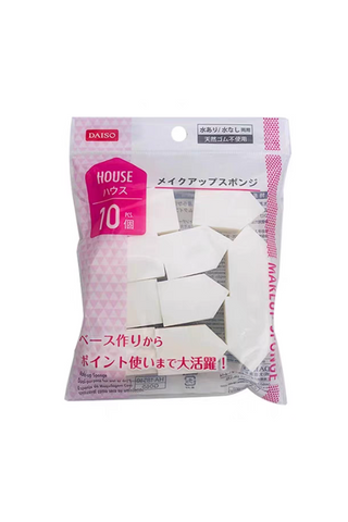 DAISO HOUSE MAKEUP SPONGE 10PCS