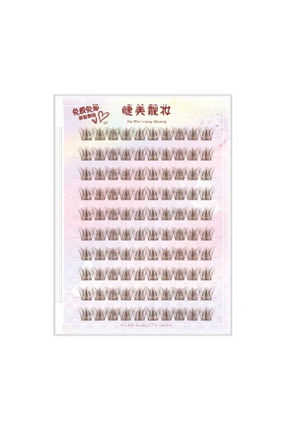 JMLZ GLUE FREE FALSE EYELASHES 15 PAIRS (CARAMEL 5D)